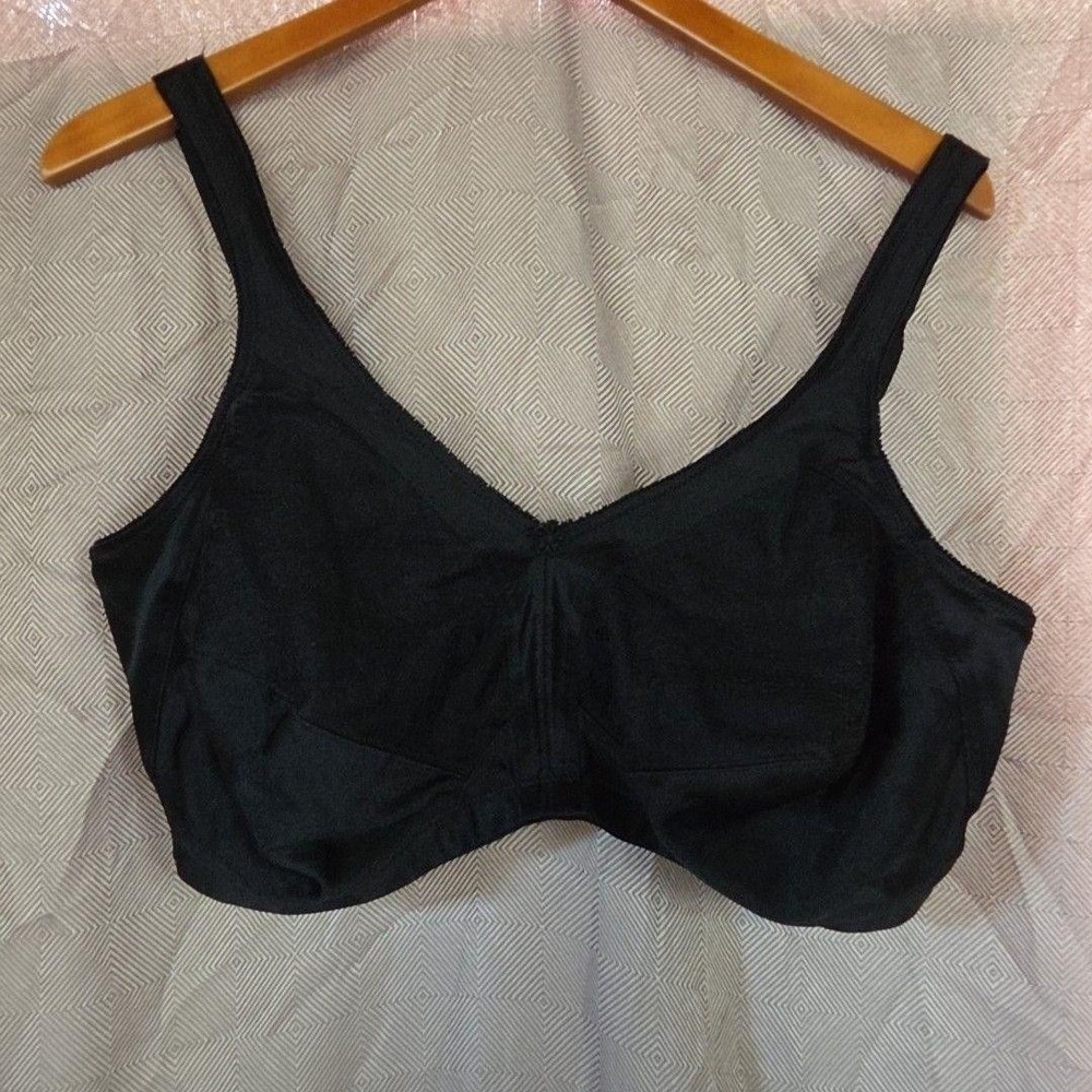 Underscore Minimizer Bra Womens 44DD Black Wireless Full Coverage Stretch